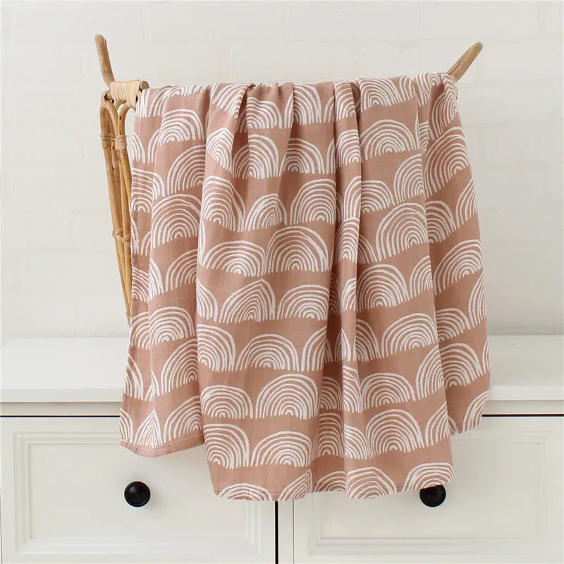 Muslin Swaddle Blanket Baby Bamboo Cotton 60X60 / 120X120