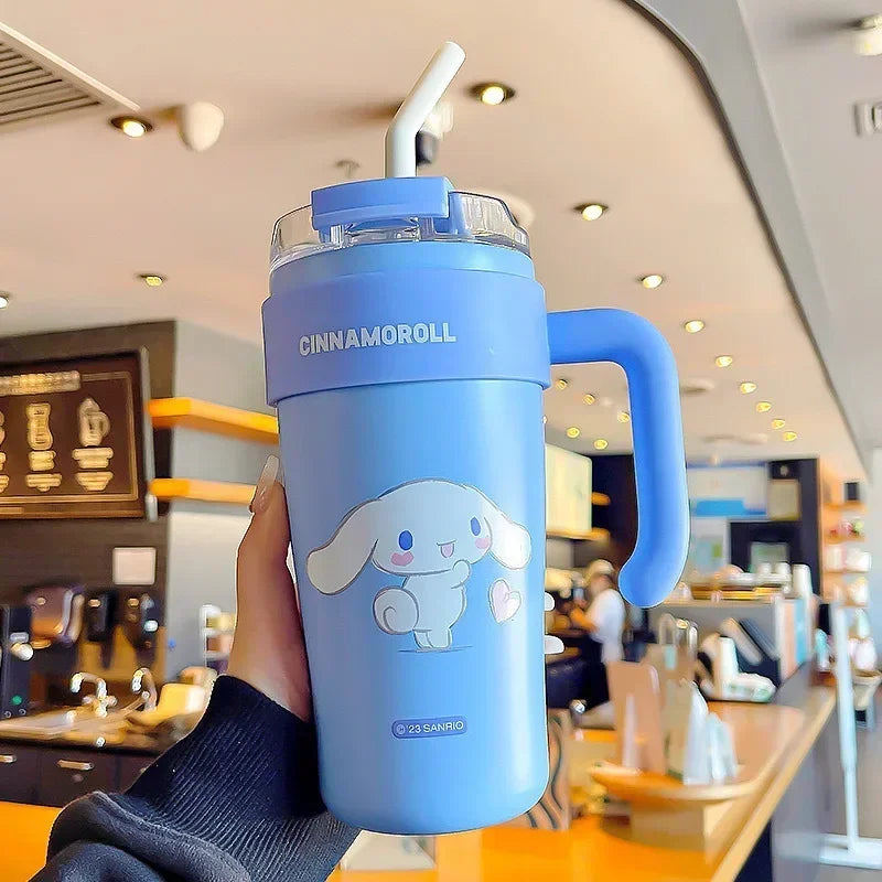 Sanrio Straw Thermos Bottle
