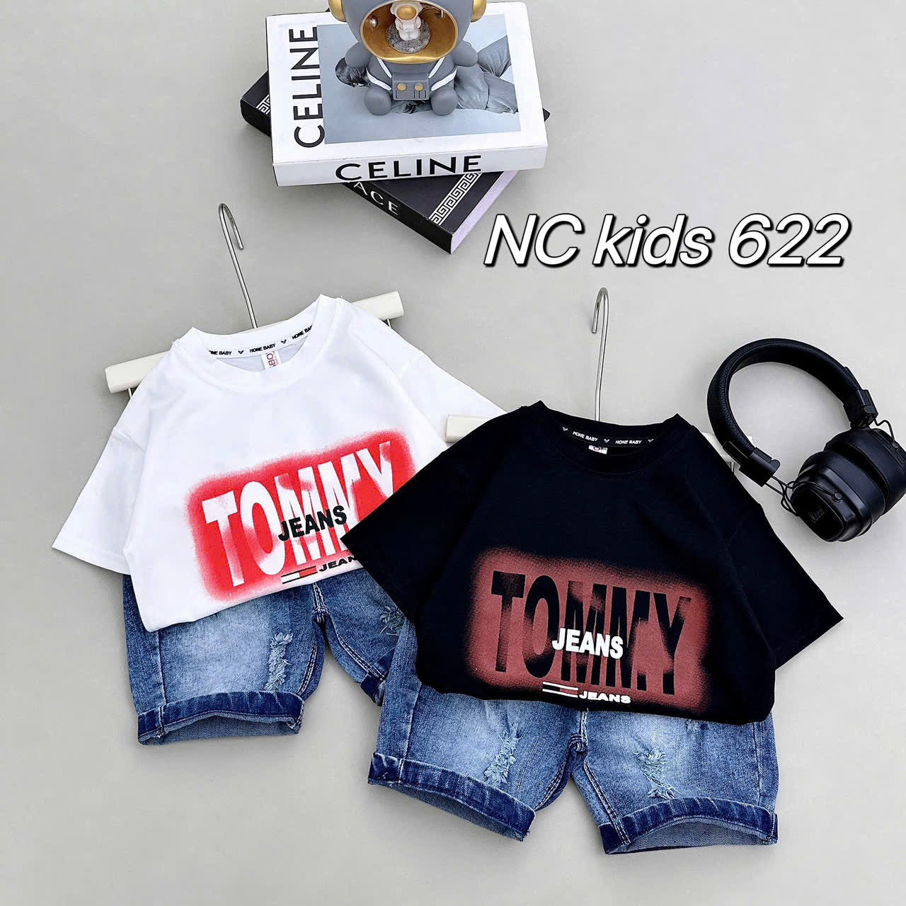 Boys Casual sets with Soft Denim Berms