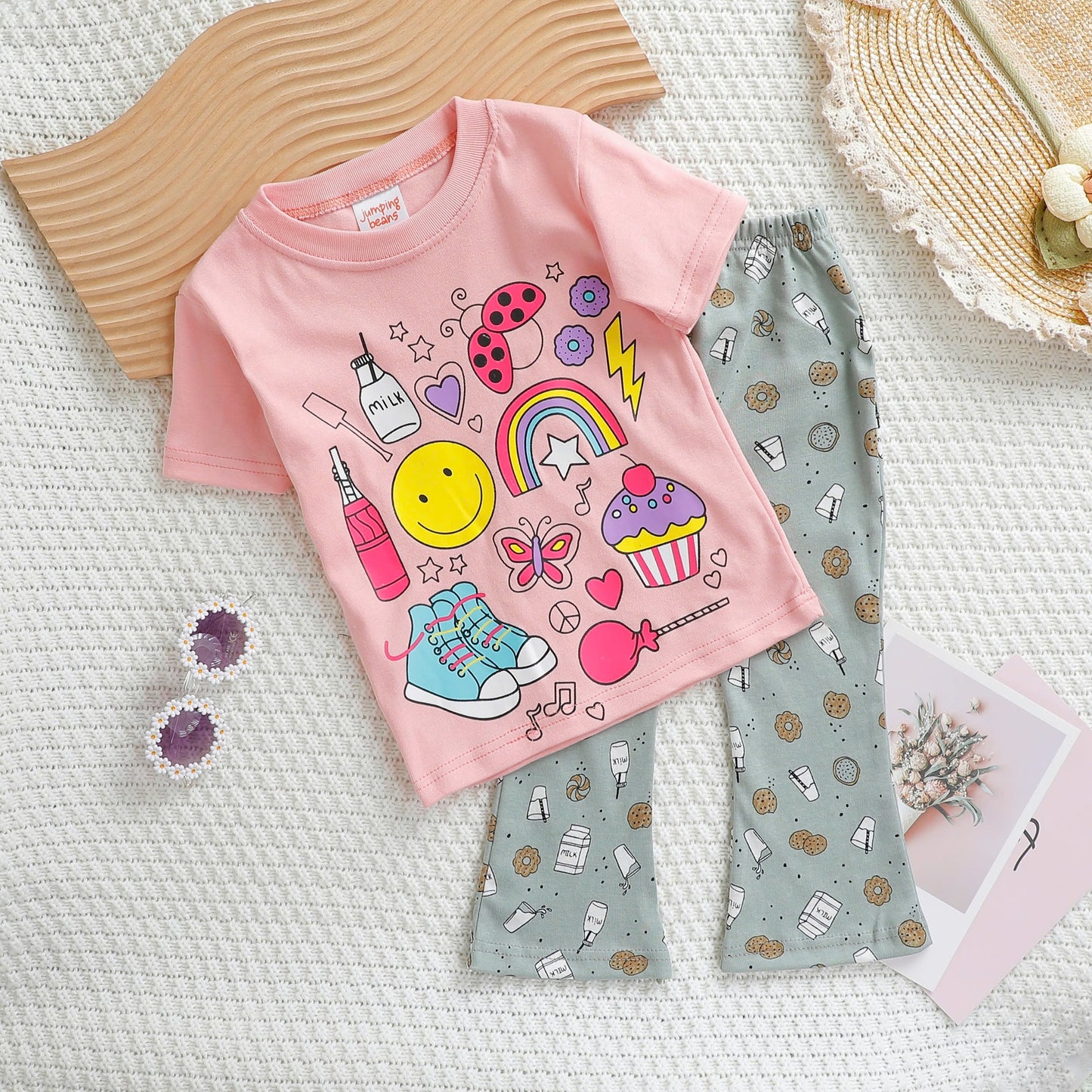 Jumping Beans Bell Bottom Pjs Girls