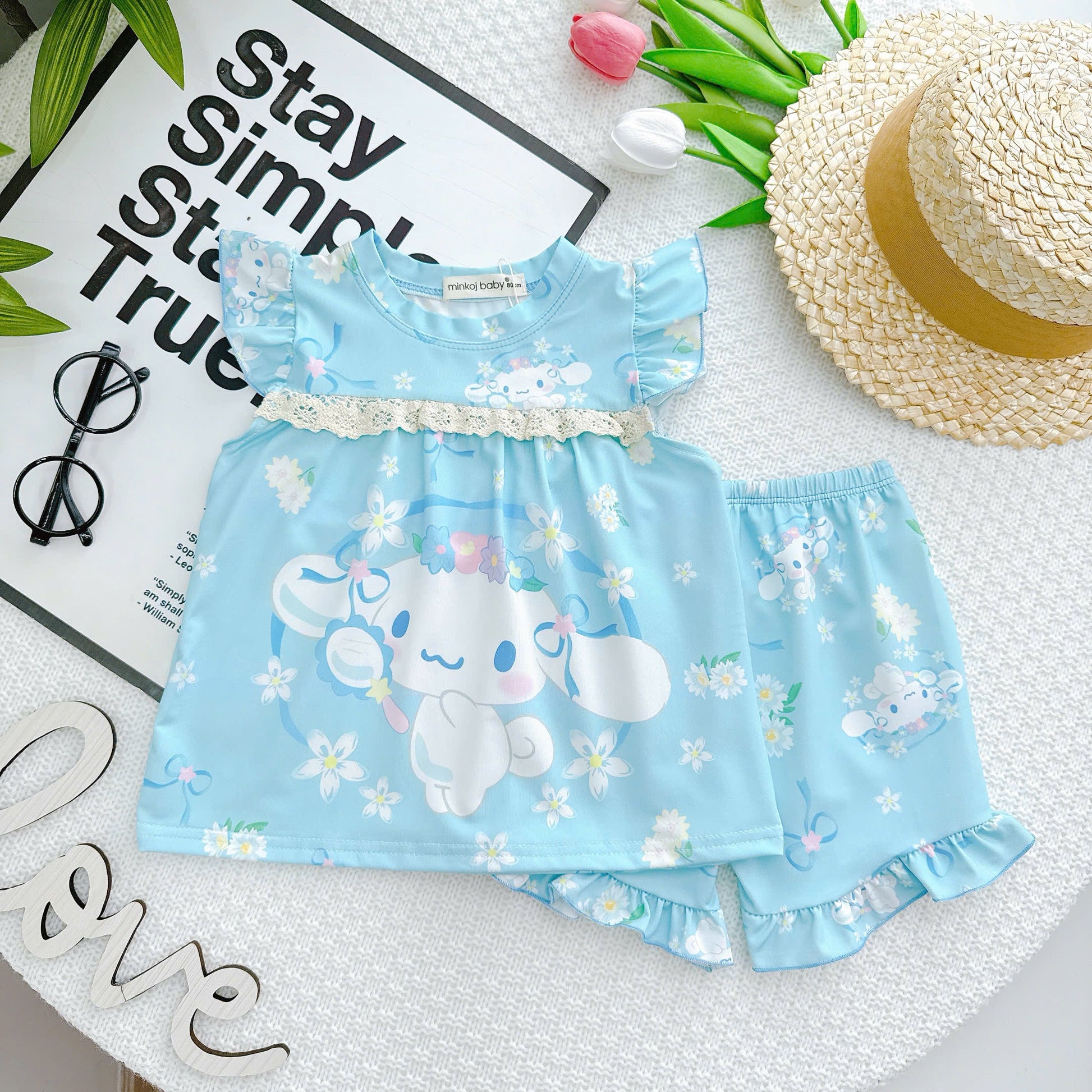 Minky Mom Girls Set