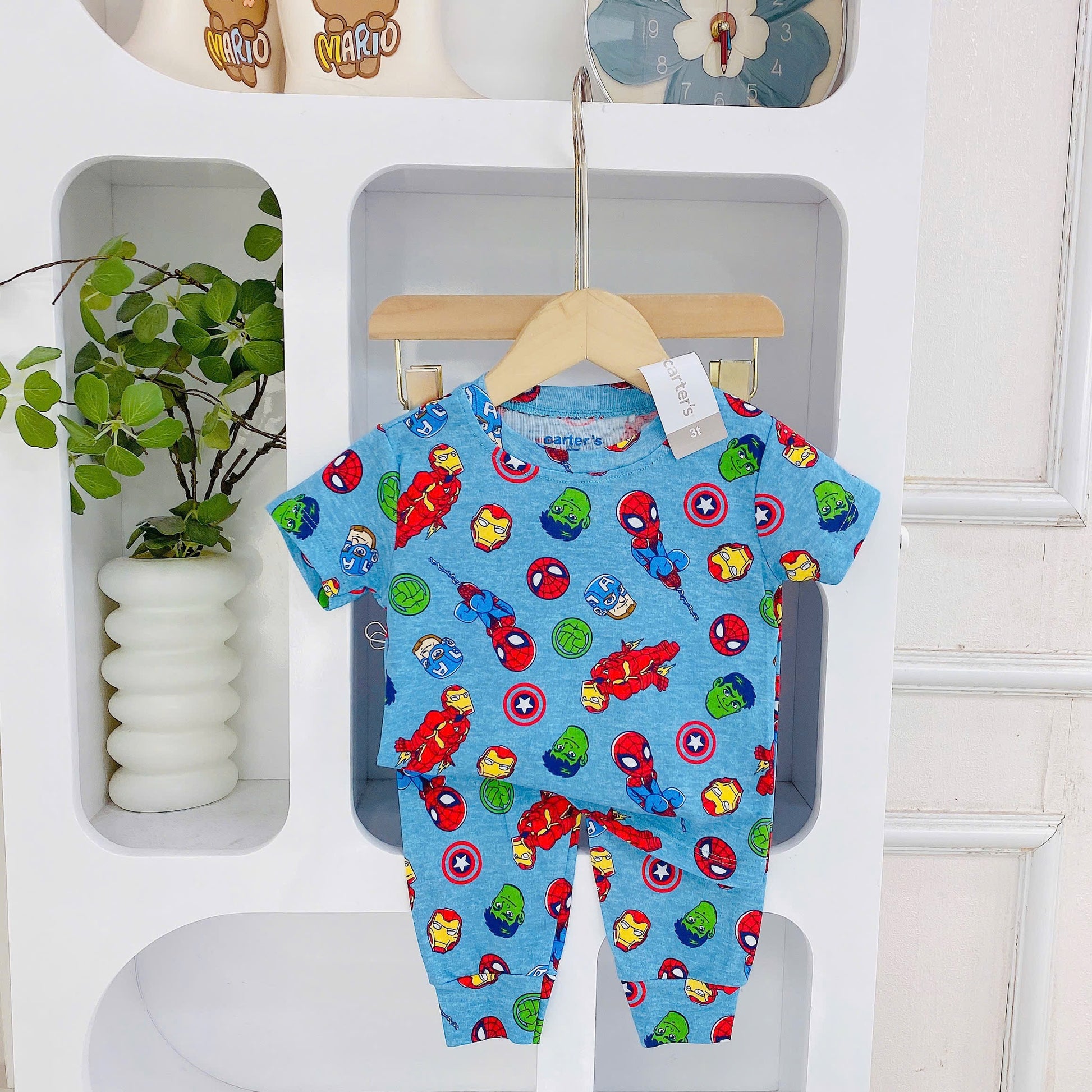 Short Sleeves Long Pants Pyjamas