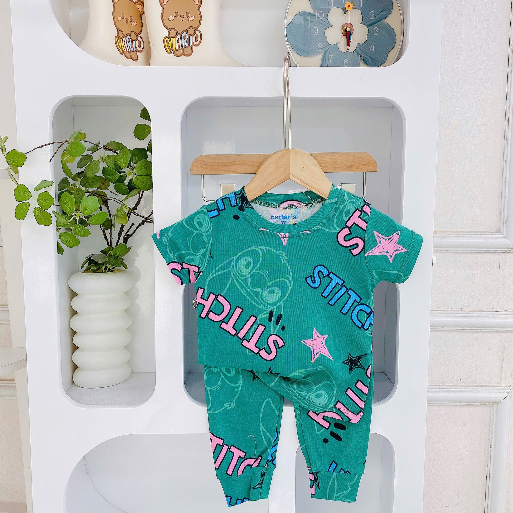 Short Sleeves Long Pants Pyjamas