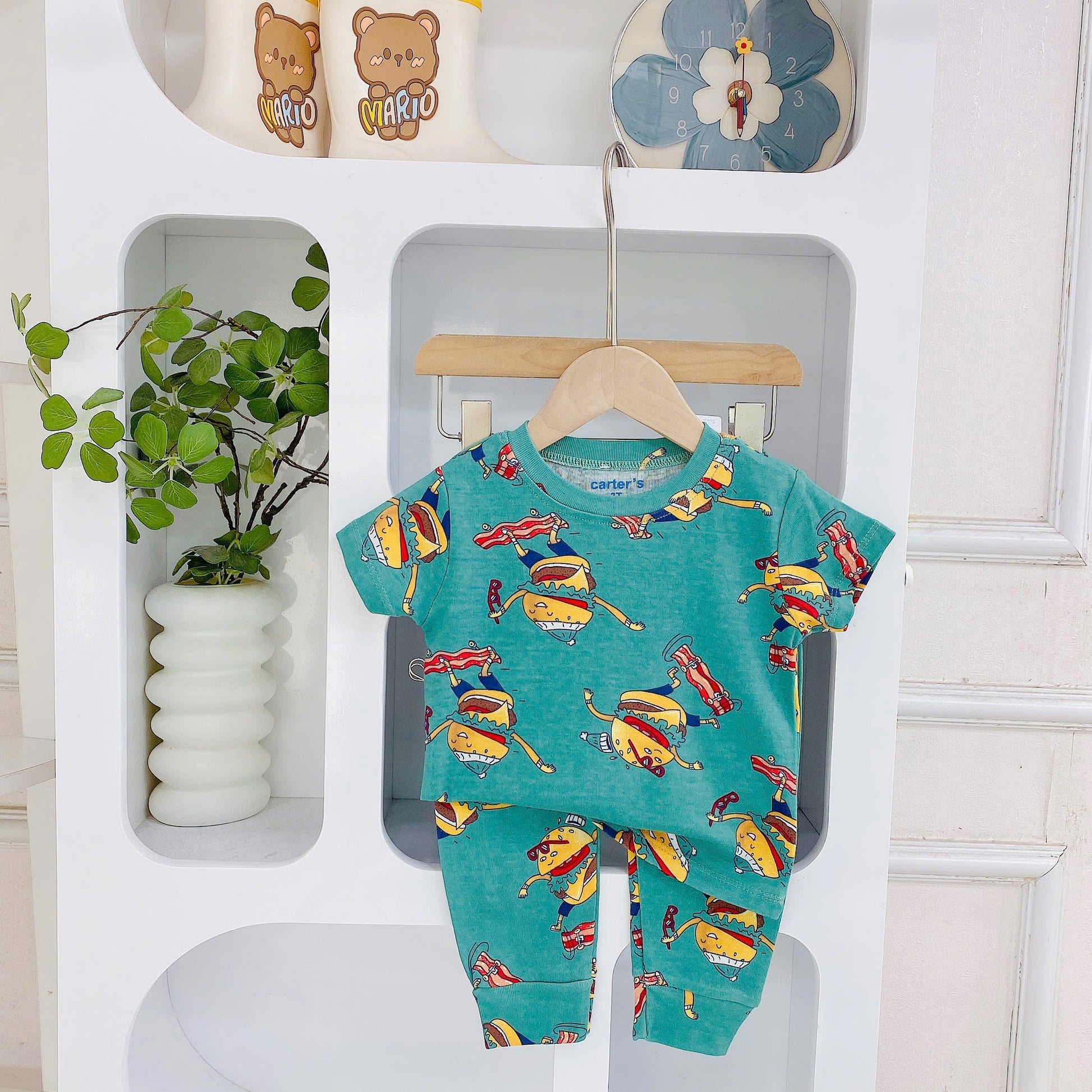 Short Sleeves Long Pants Pyjamas