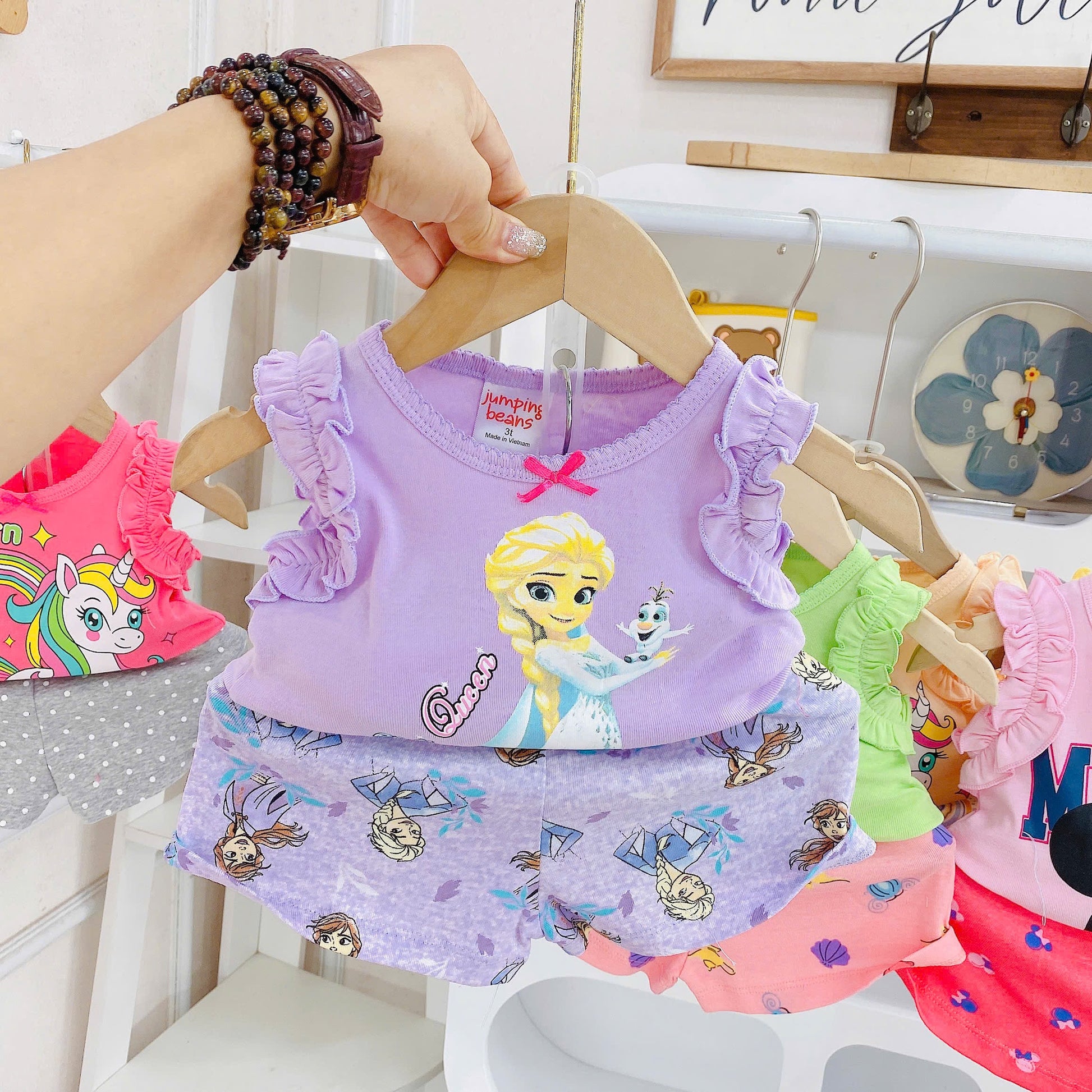 Sleeveless girls Play Time Sets