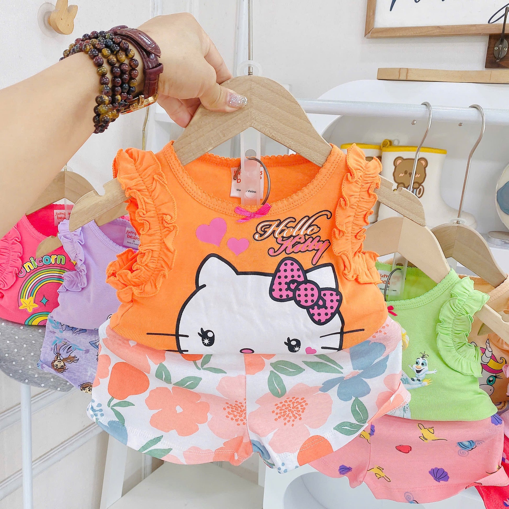 Sleeveless girls Play Time Sets