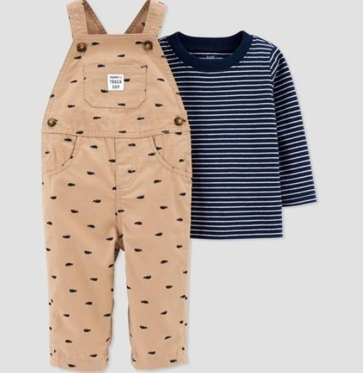 Babies 2pc Overall Carters