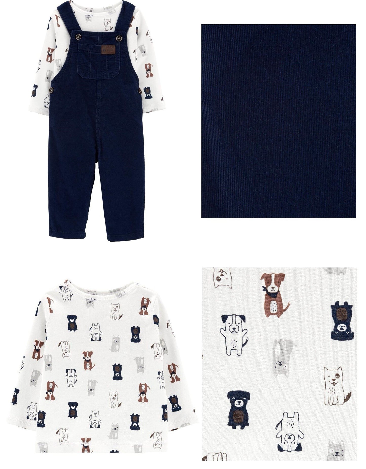 Babies 2pc Overall Carters