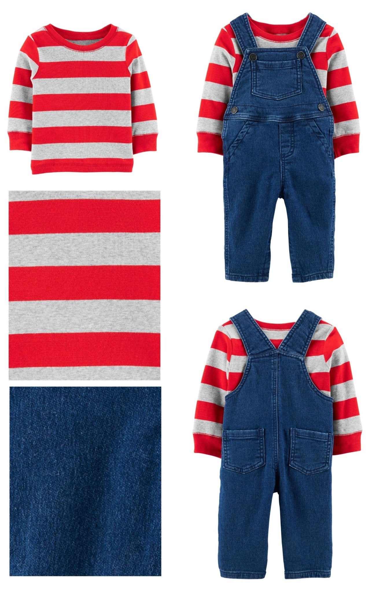 Babies 2pc Overall Carters