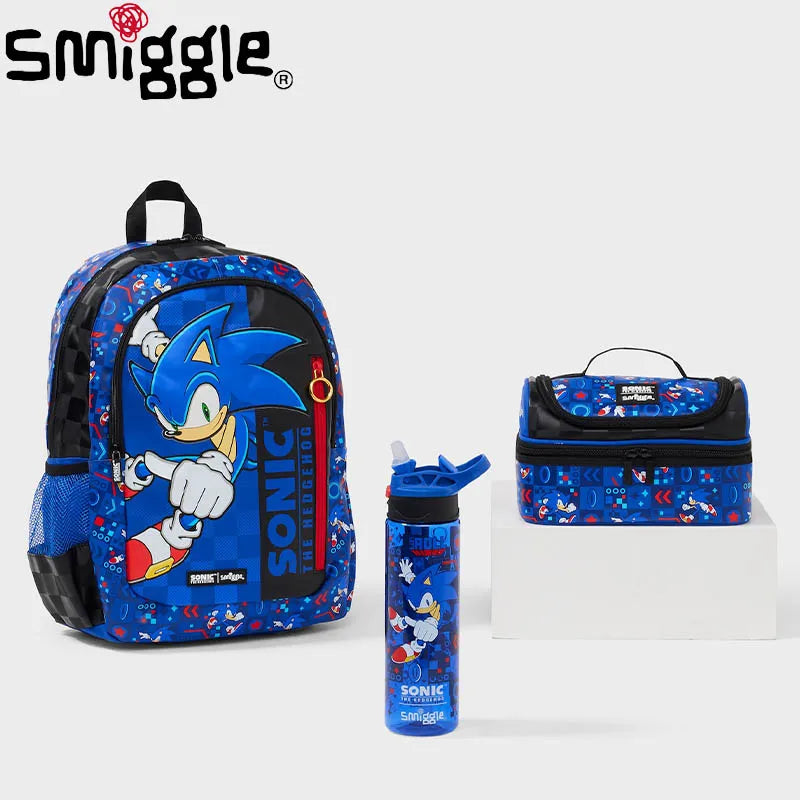 Smiggle Sonic Cartoon Series Children School Bag Backpack