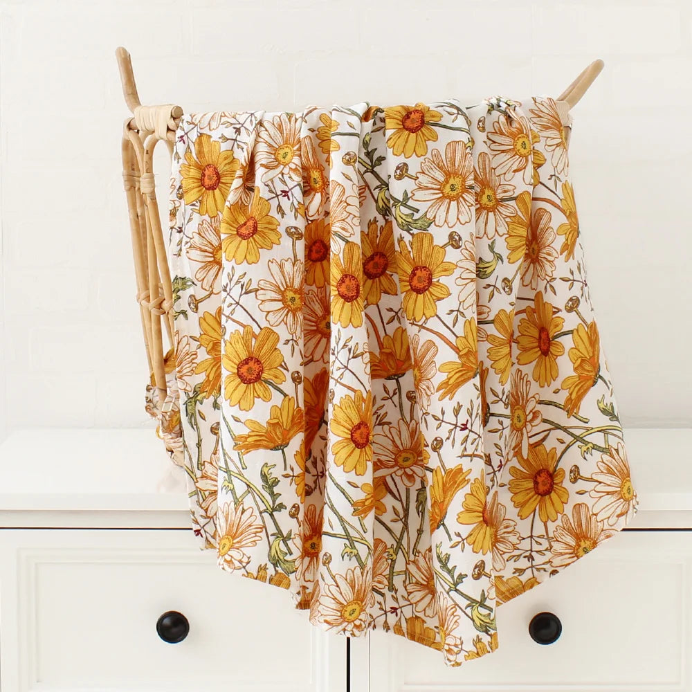 Muslin Swaddle Blanket Baby Bamboo Cotton 60X60 / 120X120