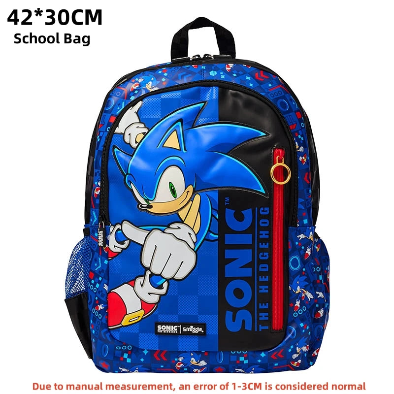 Smiggle Sonic Cartoon Series Children School Bag Backpack