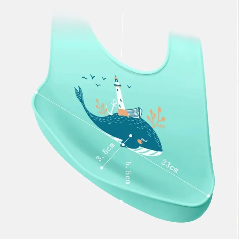 Baby Bibs Adjustable Waterproof Saliva Dripping Bib