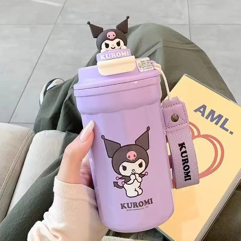 Sanrio Straw Thermos Bottle