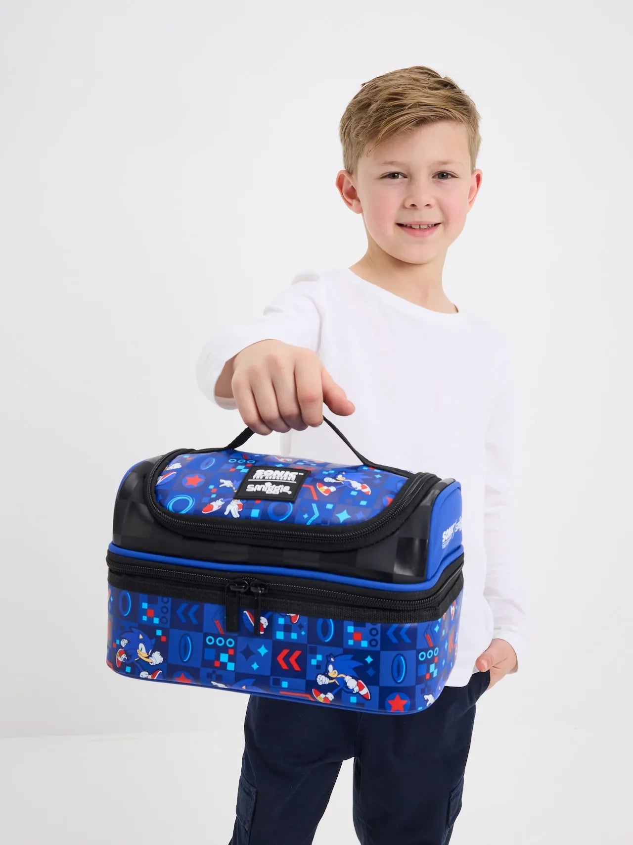 Smiggle Sonic Cartoon Series Children School Bag Backpack