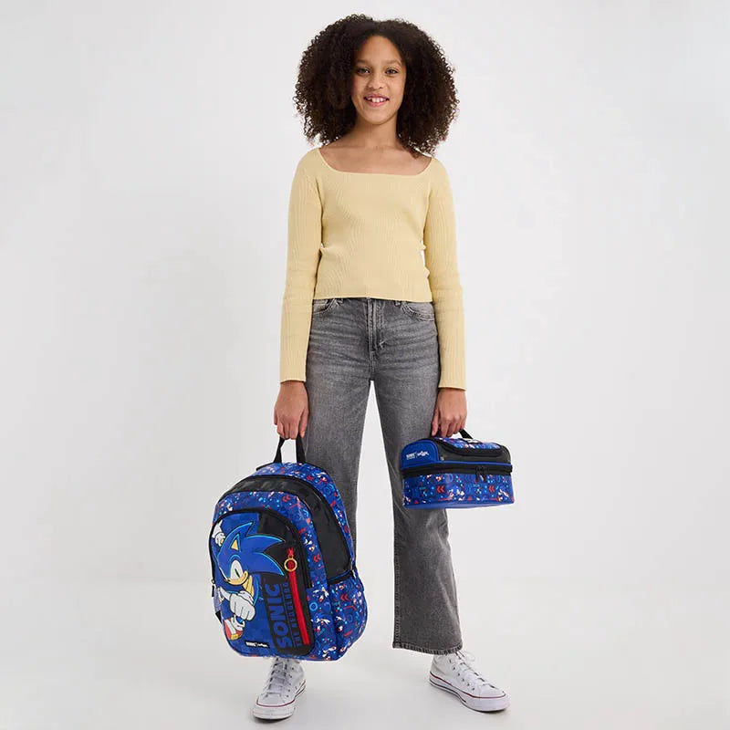 Smiggle Sonic Cartoon Series Children School Bag Backpack