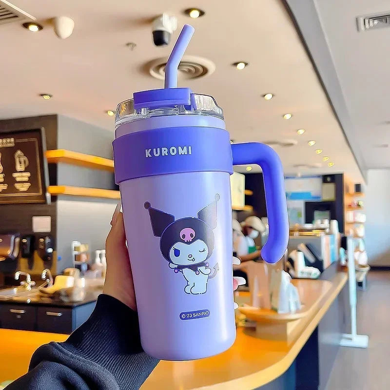 Sanrio Straw Thermos Bottle