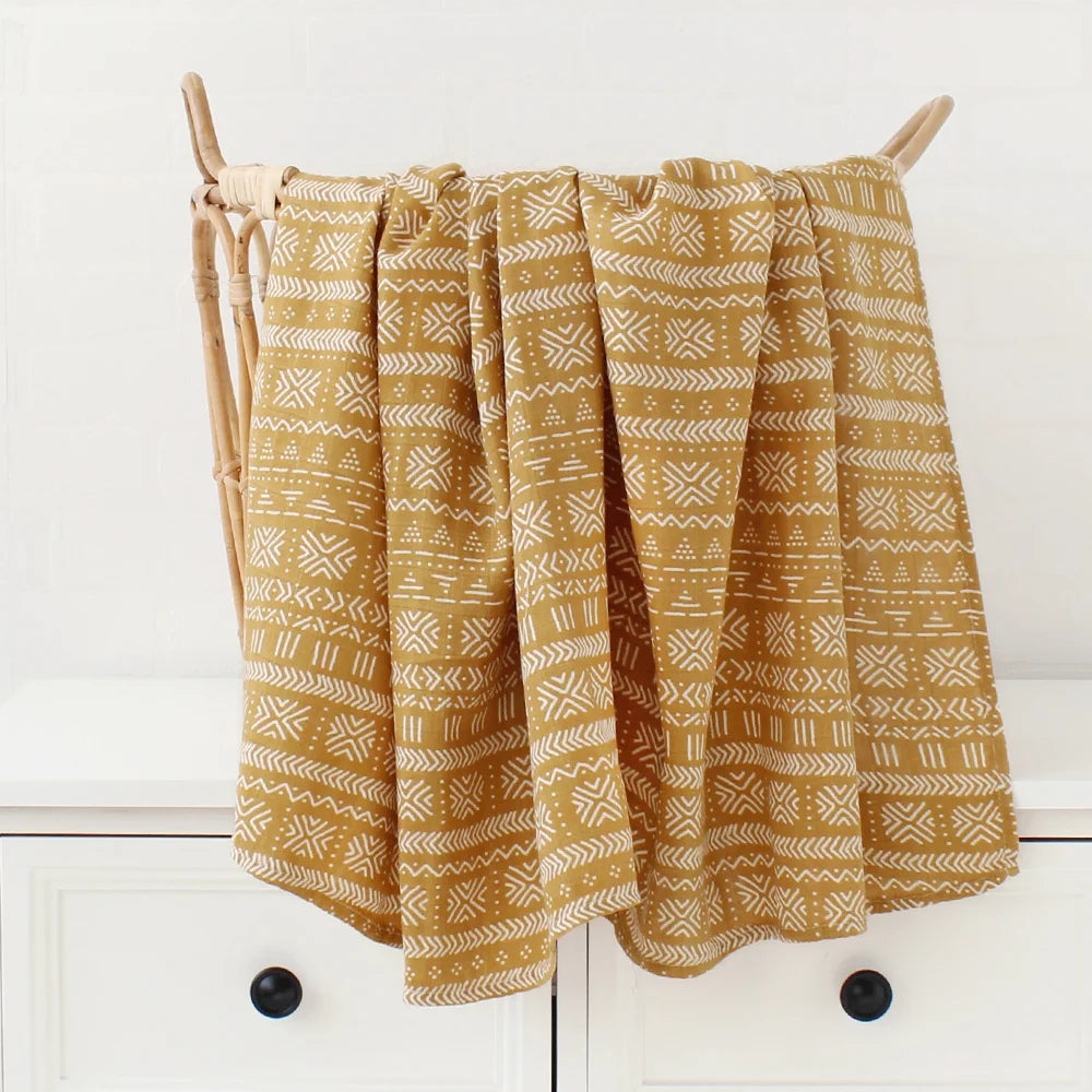 Muslin Swaddle Blanket Baby Bamboo Cotton 60X60 / 120X120