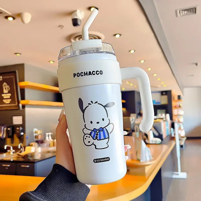 Sanrio Straw Thermos Bottle