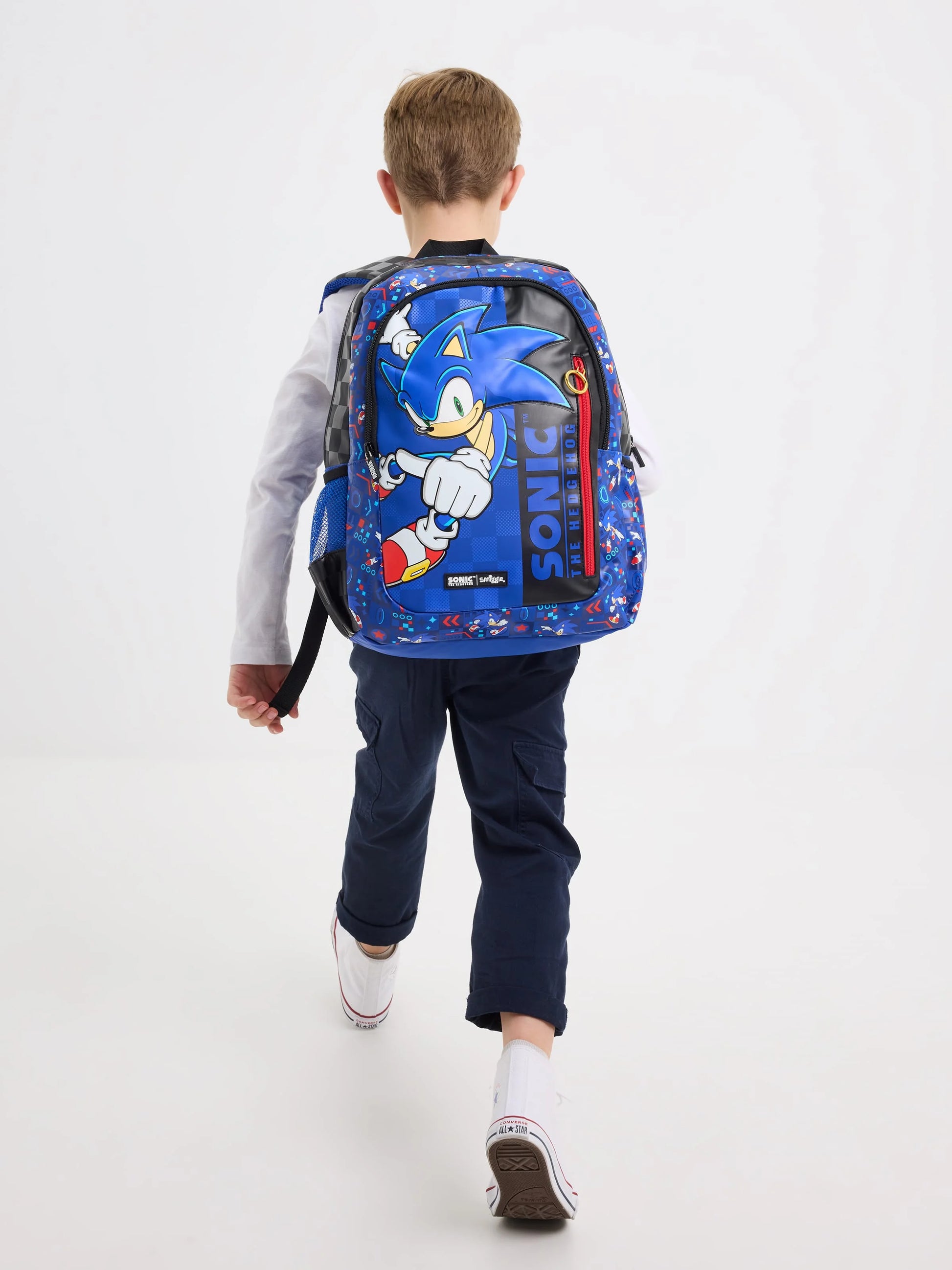 Smiggle Sonic Cartoon Series Children School Bag Backpack