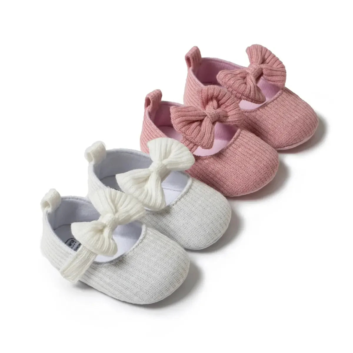 Meckior Spring Sole Baby Girl Shoes Newborn Bow Love First Walkers Anti-slip Baby Casual Shoes Moccasins