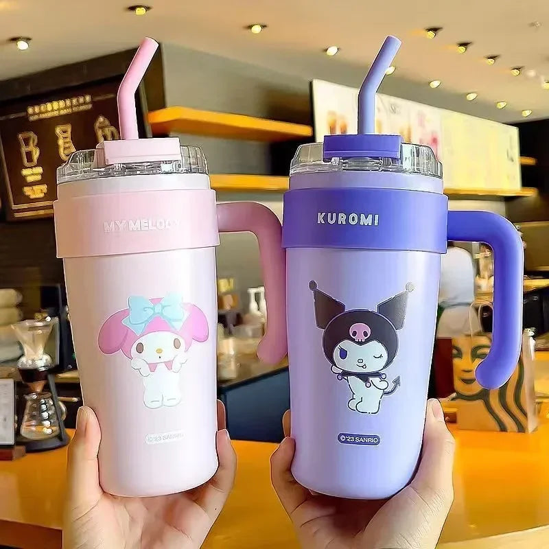 Sanrio Straw Thermos Bottle
