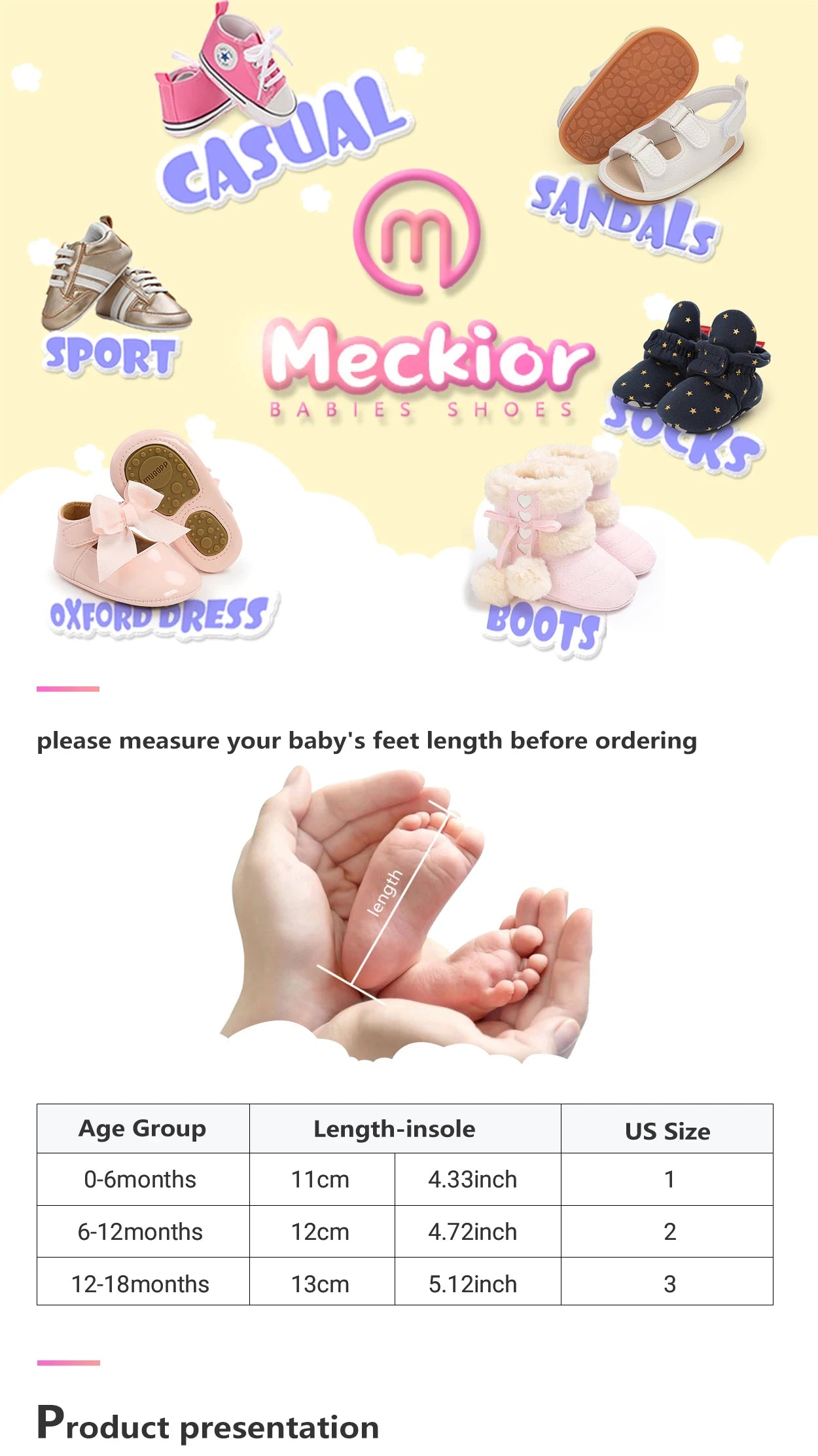Meckior Spring Sole Baby Girl Shoes Newborn Bow Love First Walkers Anti-slip Baby Casual Shoes Moccasins