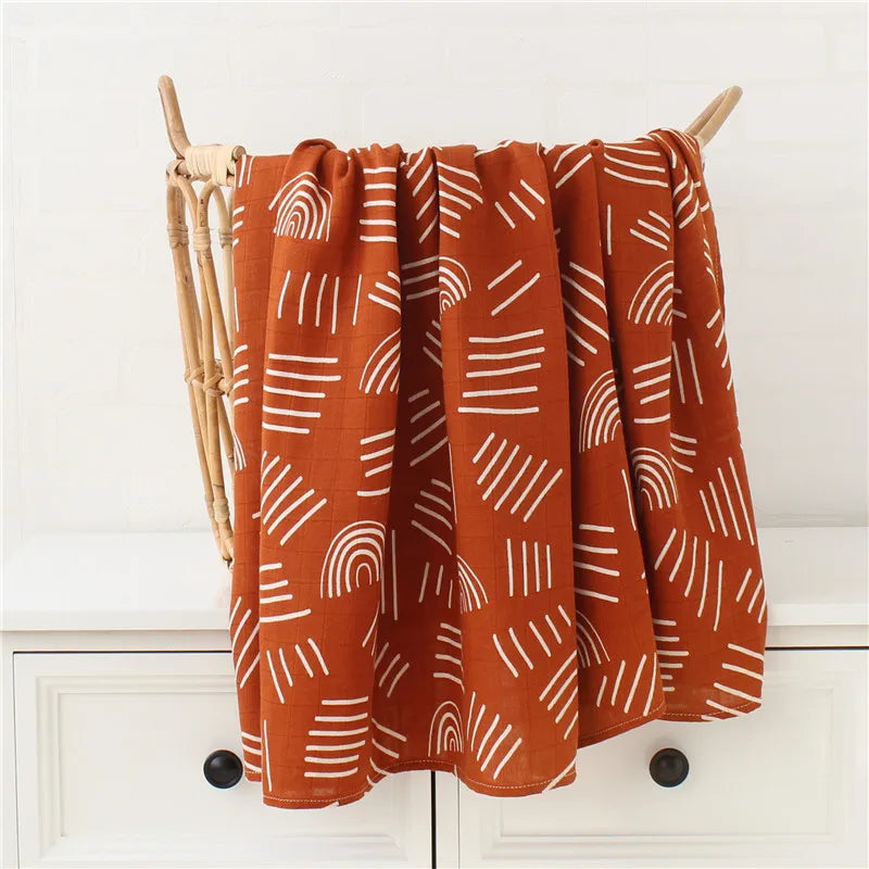 Muslin Swaddle Blanket Baby Bamboo Cotton 60X60 / 120X120