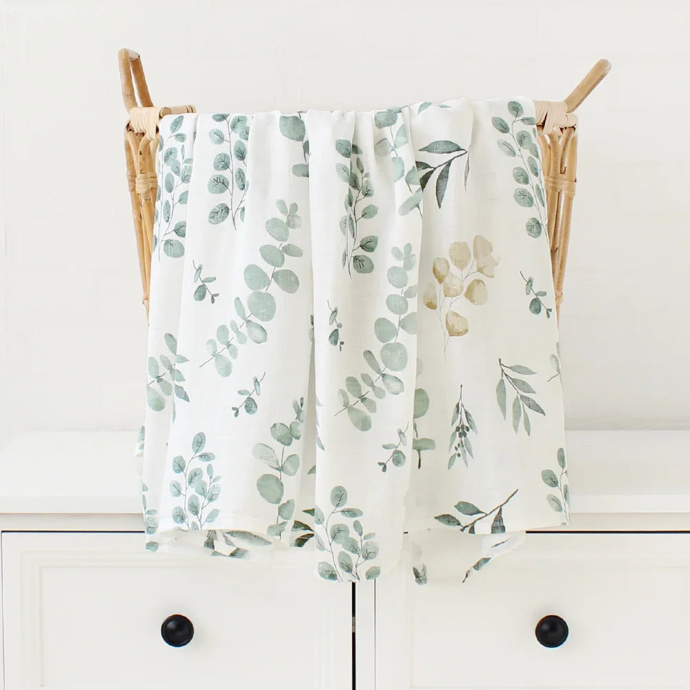 Muslin Swaddle Blanket Baby Bamboo Cotton 60X60 / 120X120