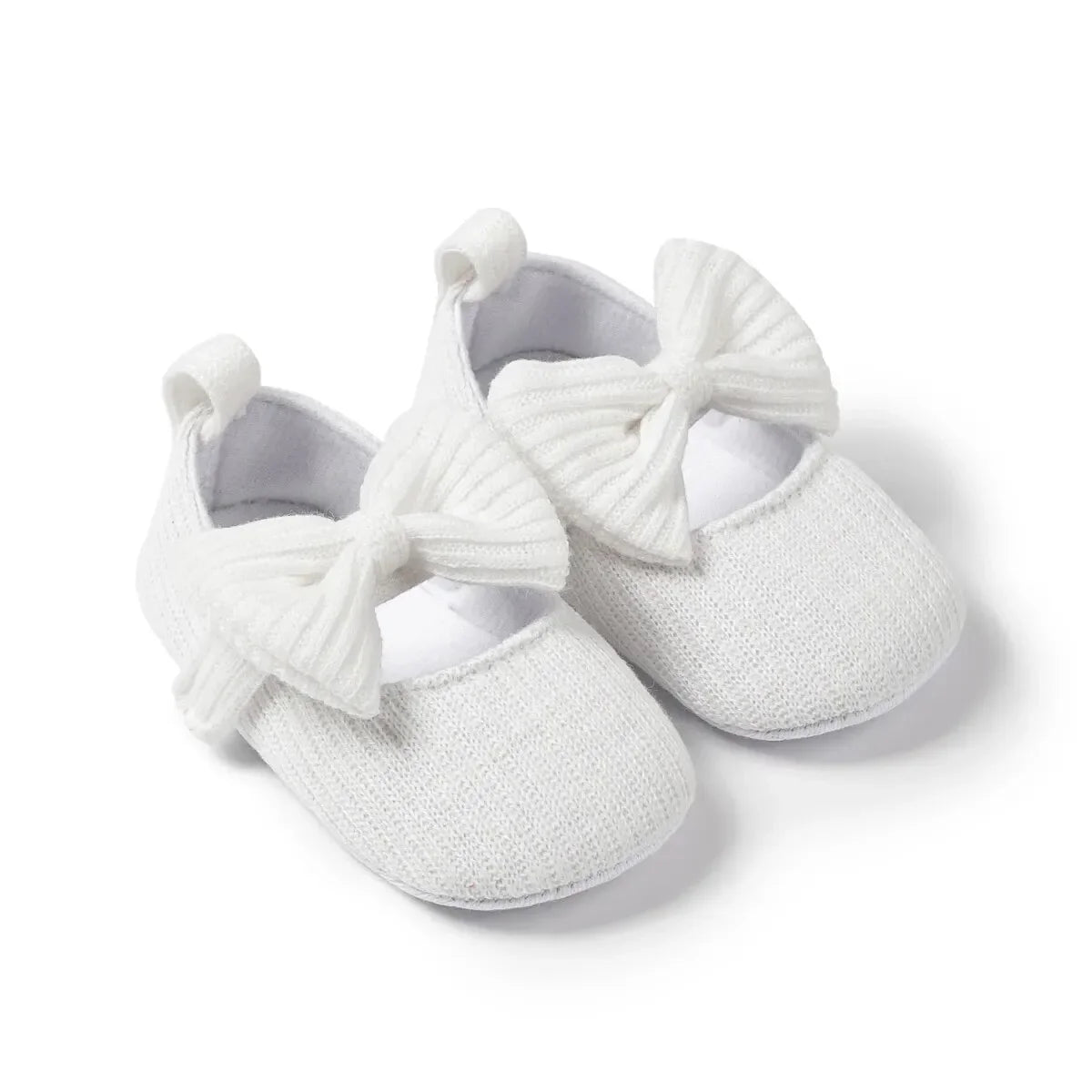Meckior Spring Sole Baby Girl Shoes Newborn Bow Love First Walkers Anti-slip Baby Casual Shoes Moccasins