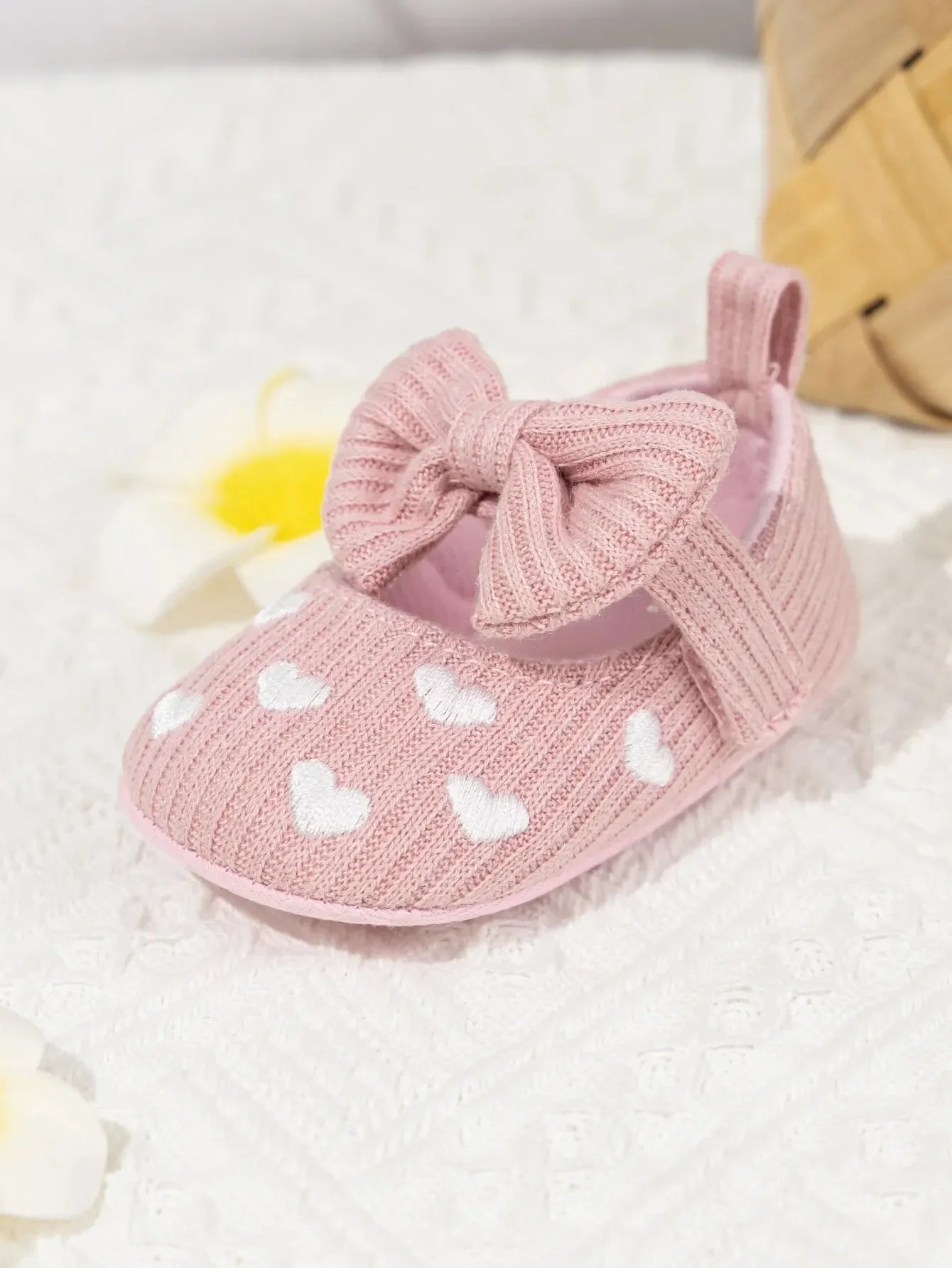 Meckior Spring Sole Baby Girl Shoes Newborn Bow Love First Walkers Anti-slip Baby Casual Shoes Moccasins