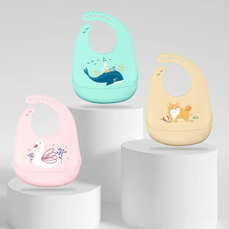 Baby Bibs Adjustable Waterproof Saliva Dripping Bib