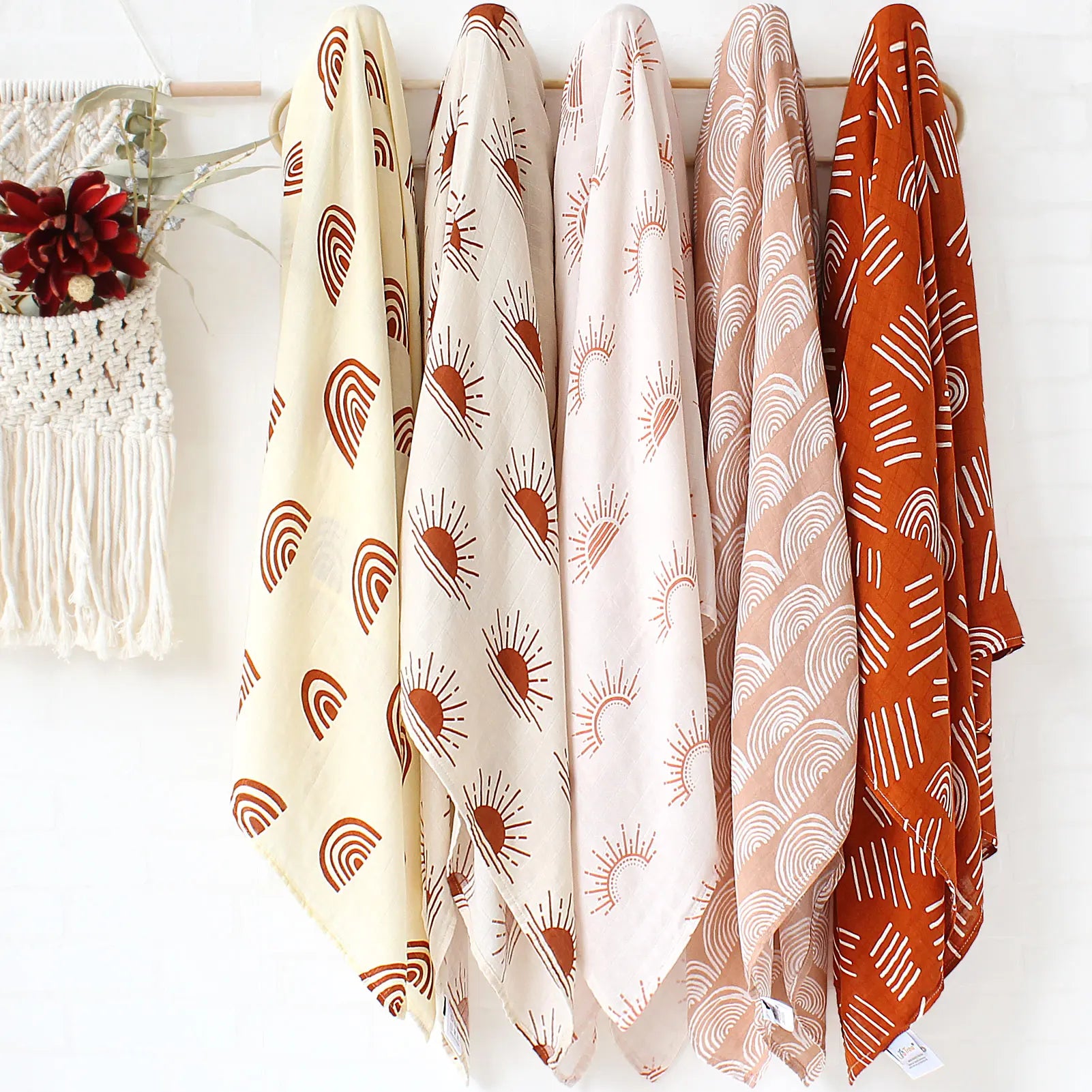 Muslin Swaddle Blanket Baby Bamboo Cotton 60X60 / 120X120