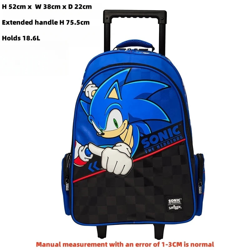 Smiggle Sonic Cartoon Series Children School Bag Backpack