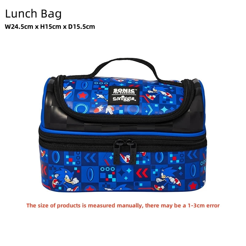 Smiggle Sonic Cartoon Series Children School Bag Backpack