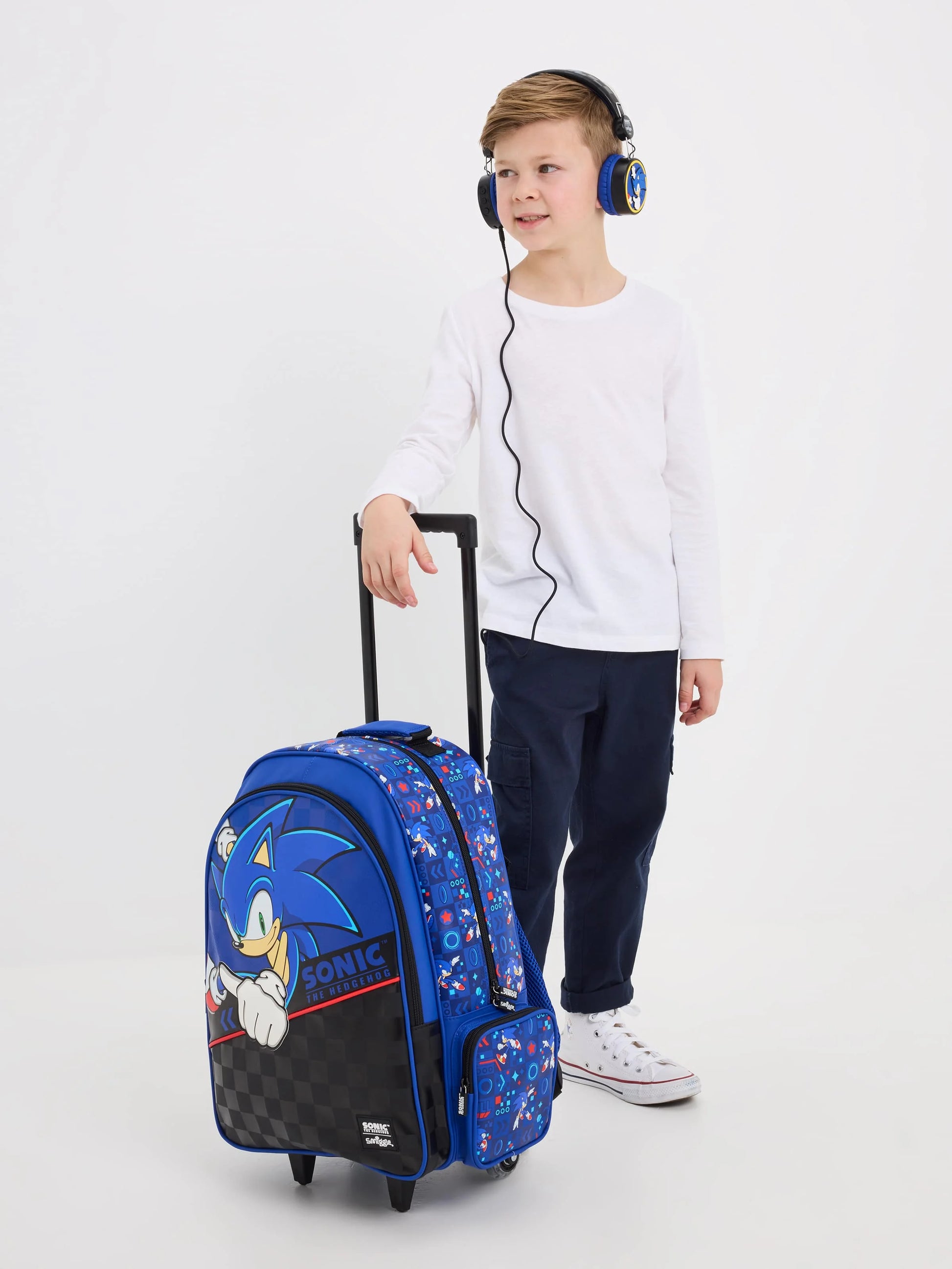 Smiggle Sonic Cartoon Series Children School Bag Backpack