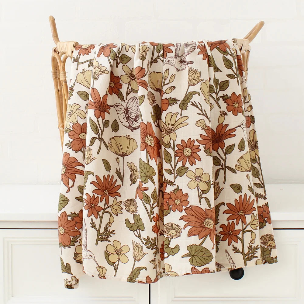 Muslin Swaddle Blanket Baby Bamboo Cotton 60X60 / 120X120