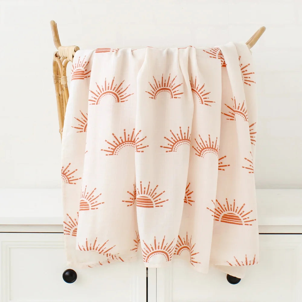 Muslin Swaddle Blanket Baby Bamboo Cotton 60X60 / 120X120