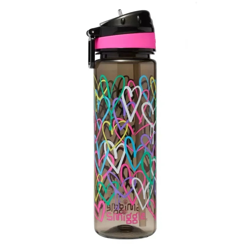 Smiggle Black Colored Graffiti Love Student Backpack
