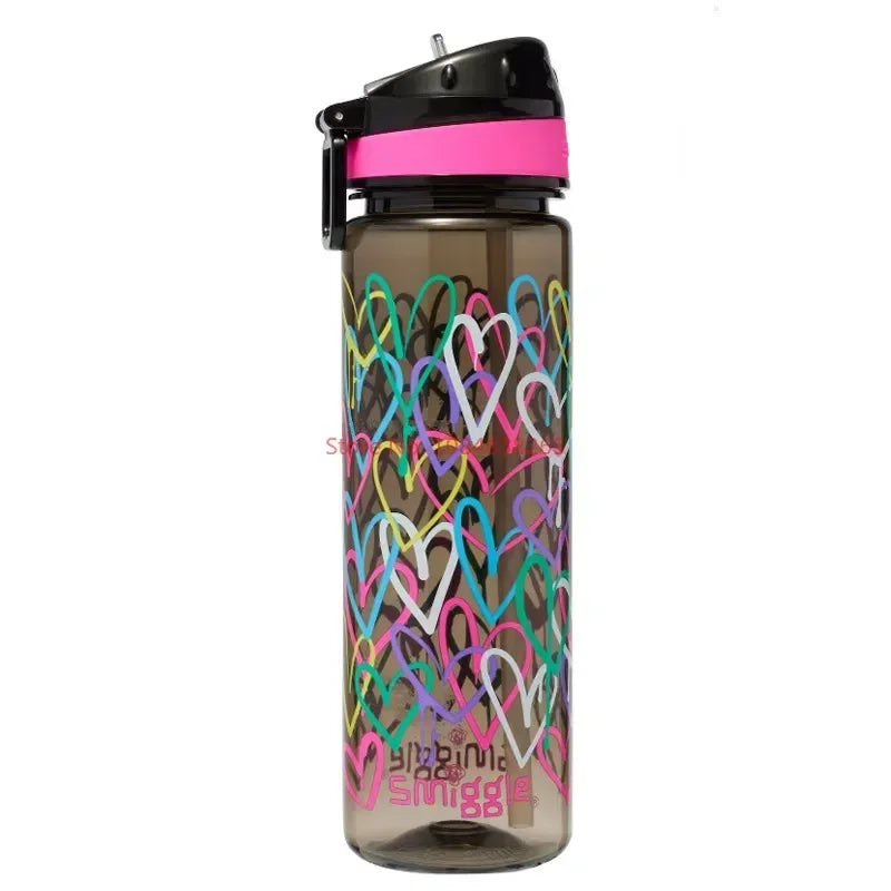 Smiggle Black Colored Graffiti Love Student Backpack