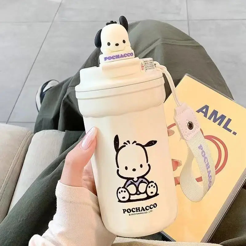 Sanrio Straw Thermos Bottle