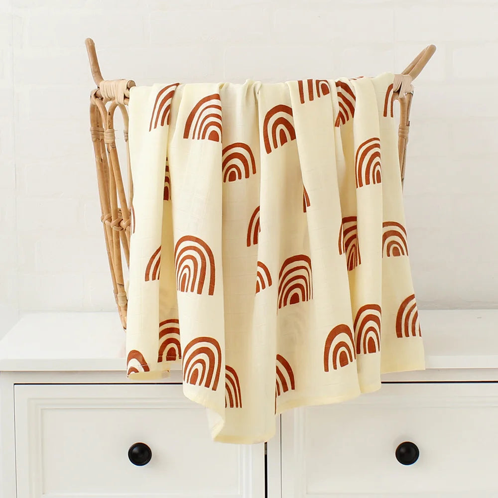 Muslin Swaddle Blanket Baby Bamboo Cotton 60X60 / 120X120