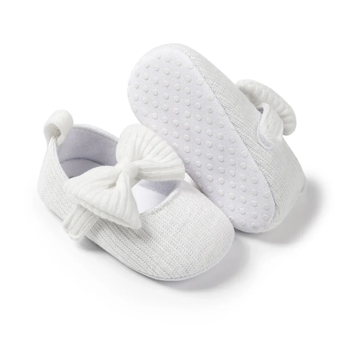 Meckior Spring Sole Baby Girl Shoes Newborn Bow Love First Walkers Anti-slip Baby Casual Shoes Moccasins