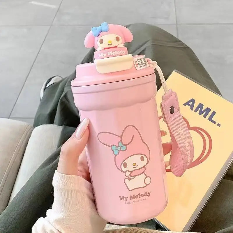 Sanrio Straw Thermos Bottle