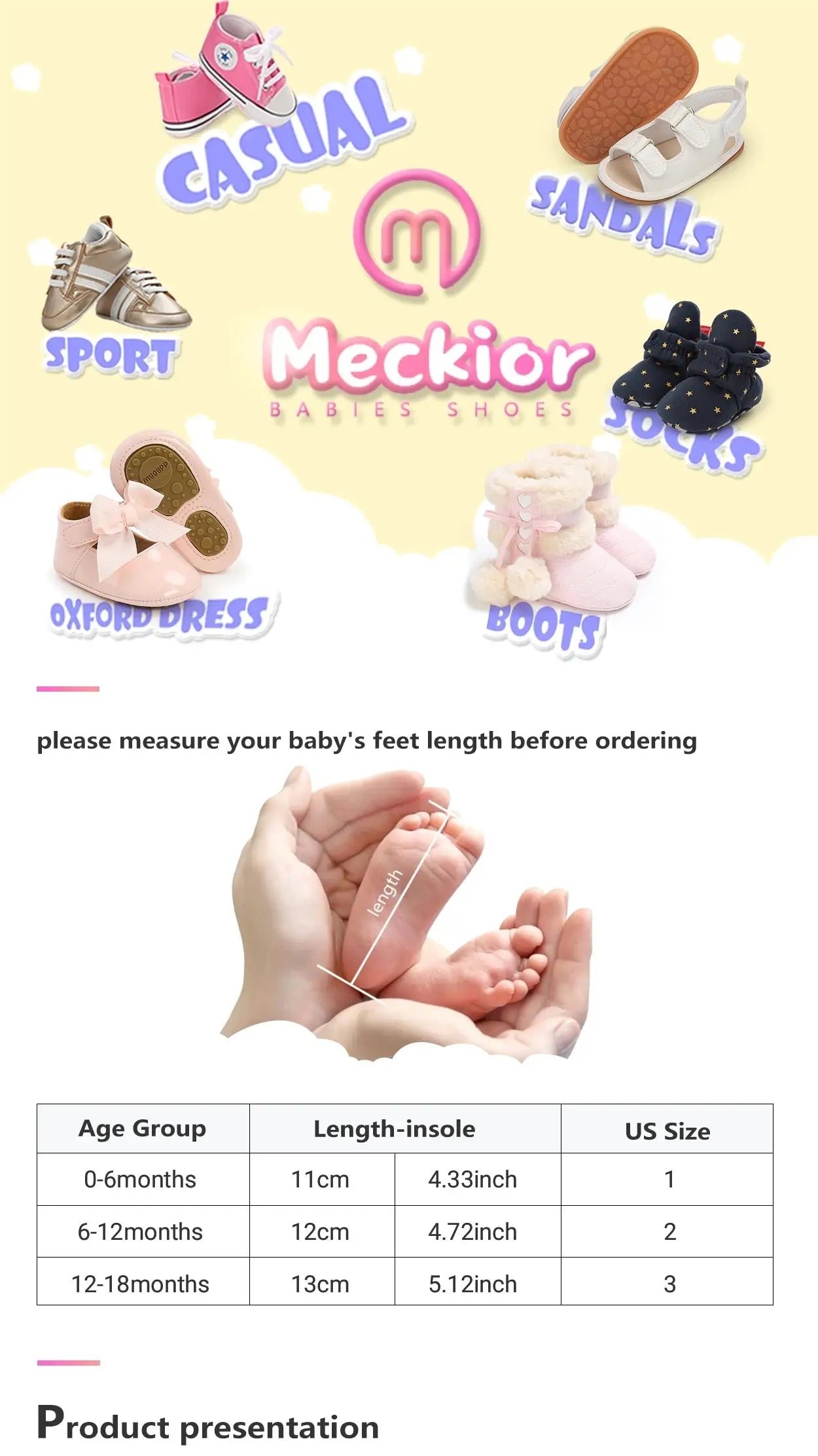 Meckior Summer Baby Shoes