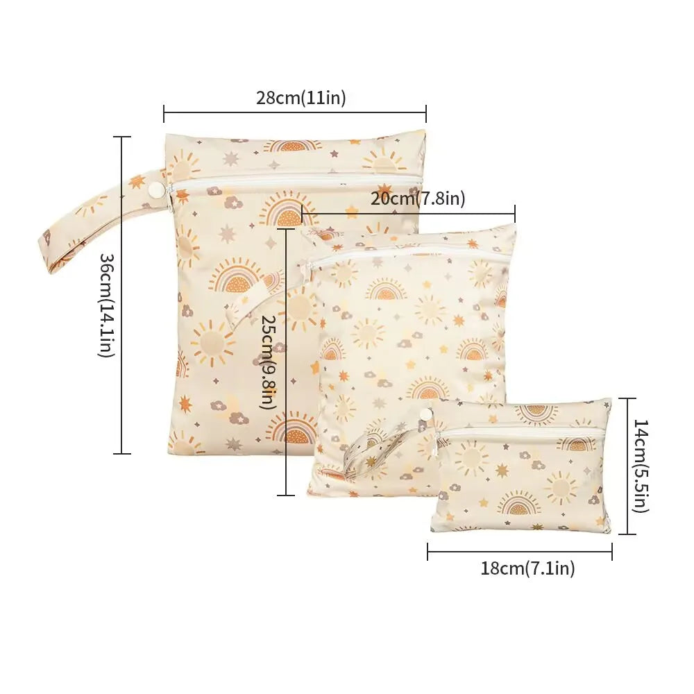 3pcs Different Size Waterproof Wet Bag