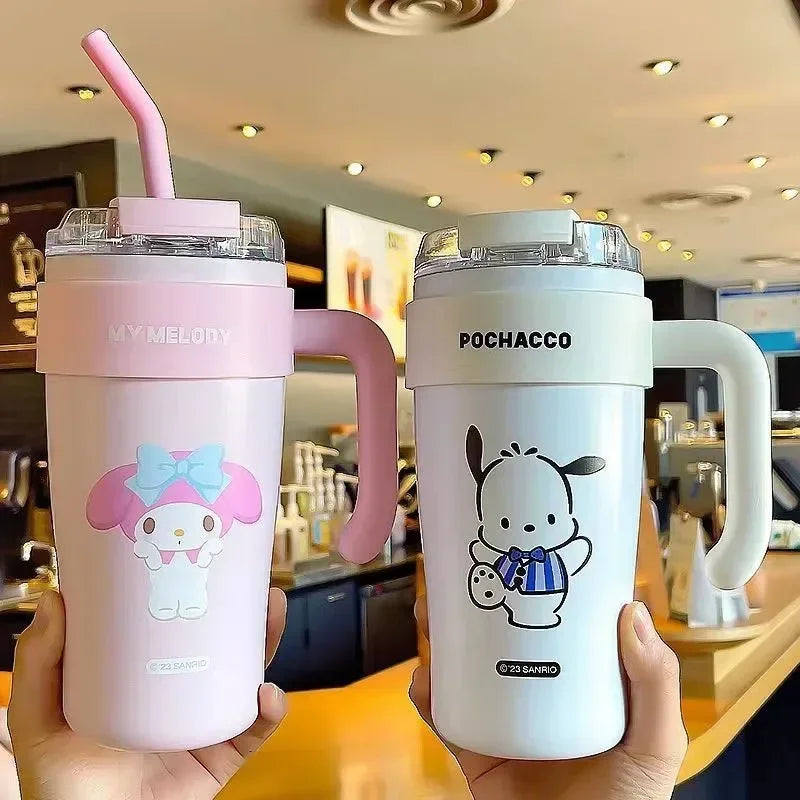 Sanrio Straw Thermos Bottle