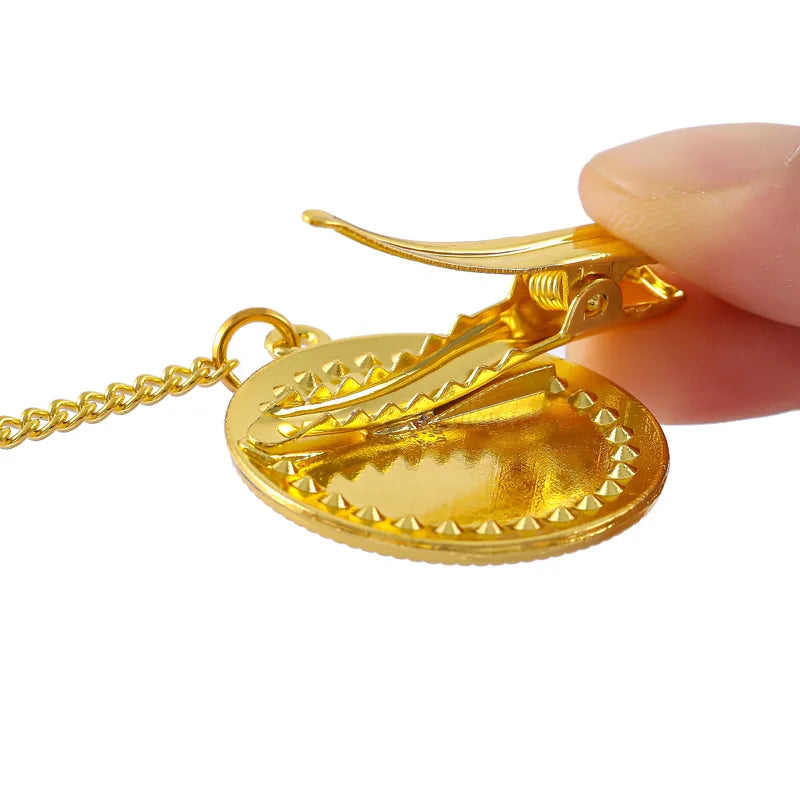 Luxury Rhinestones Baby Pacifier Chain Clips with Lid